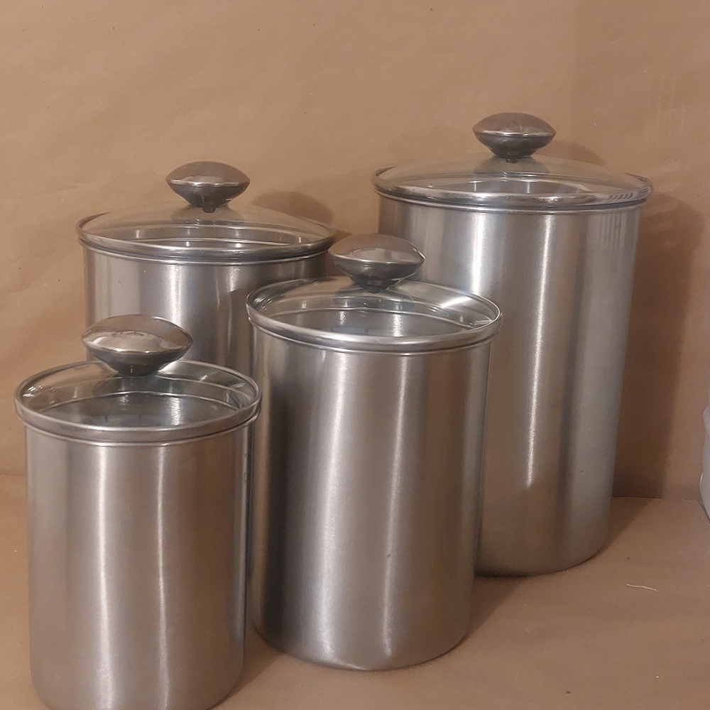 Stainless Steel Canister Set Of 4
